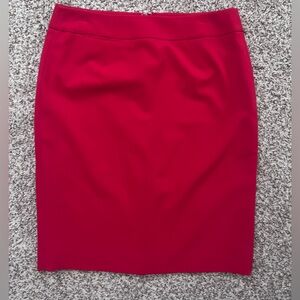 Calvin Klein Classic Red Pencil Skirt